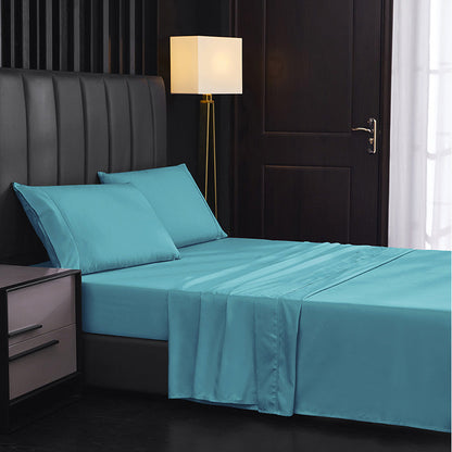 💥50% KORTING🛏️ 4-Delig Effen Beddengoed Set - Zacht Ademend Diepe Zakken