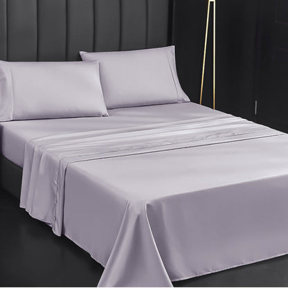 💥50% KORTING🛏️ 4-Delig Effen Beddengoed Set - Zacht Ademend Diepe Zakken