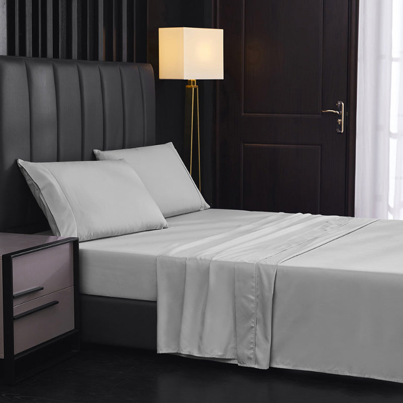 💥50% KORTING🛏️ 4-Delig Effen Beddengoed Set - Zacht Ademend Diepe Zakken