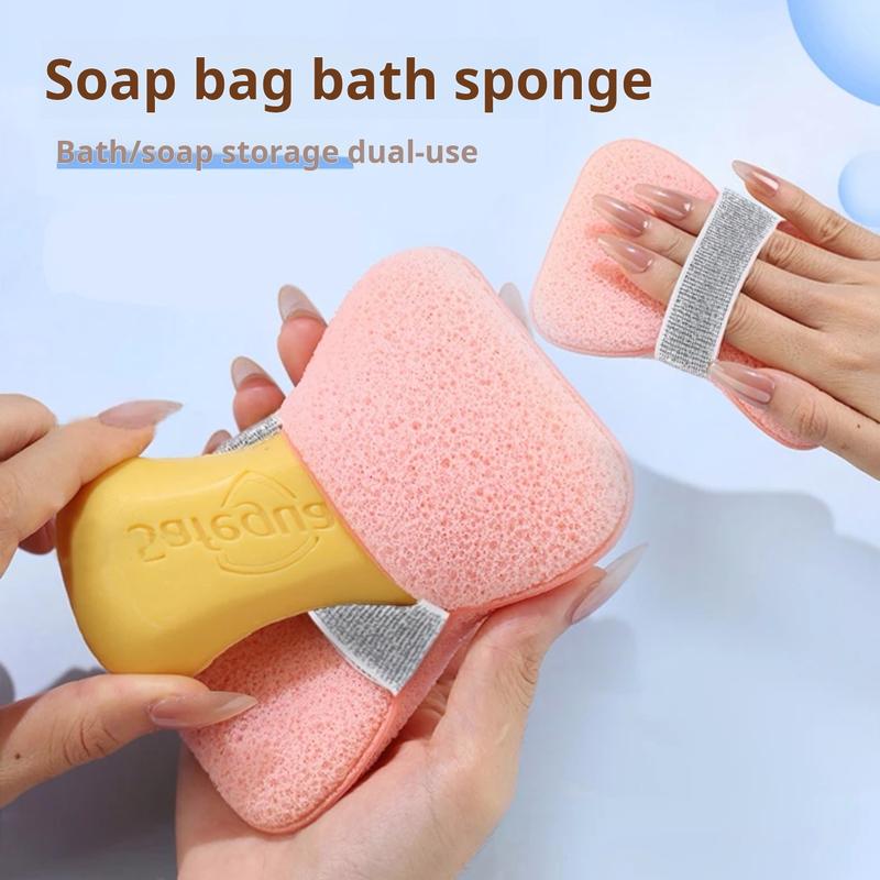 💥50% KORTING🧼 Zeepzak Met Spons | Rijke Schuim Zacht Exfoliërend