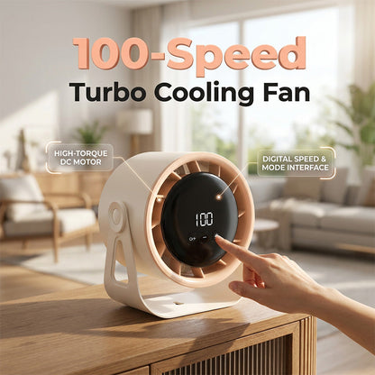 💥50% KORTING💨 Stille ventilator met 100 snelheden, turbostand, instelbaar & digitaal touchdisplay