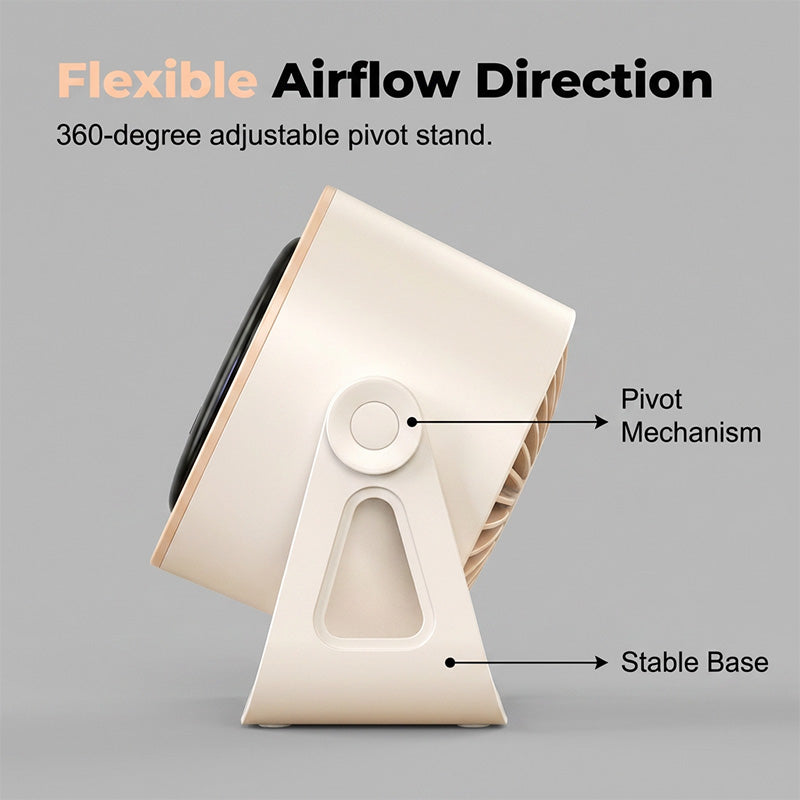 💥50% KORTING💨 Stille ventilator met 100 snelheden, turbostand, instelbaar & digitaal touchdisplay