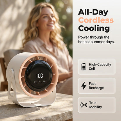 💥50% KORTING💨 Stille ventilator met 100 snelheden, turbostand, instelbaar & digitaal touchdisplay