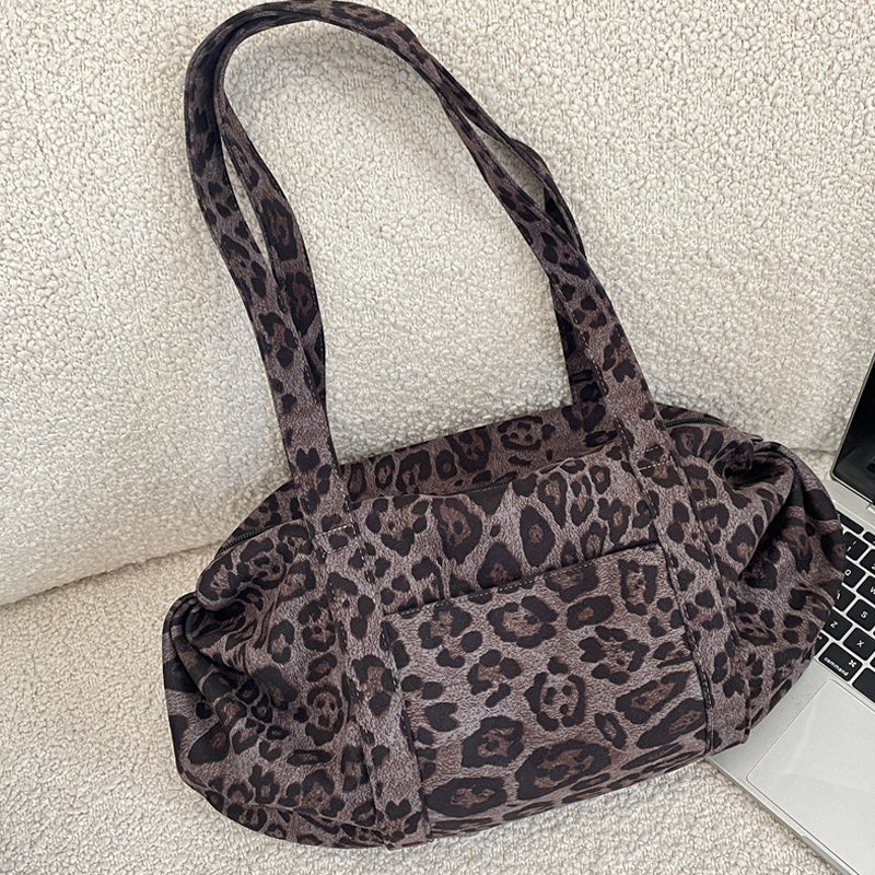 ✨NU 50% KORTING🐆 Relaxte Luipaardprint Grote Tote Bag | Streetwear Stijl, Past bij Elke Look!