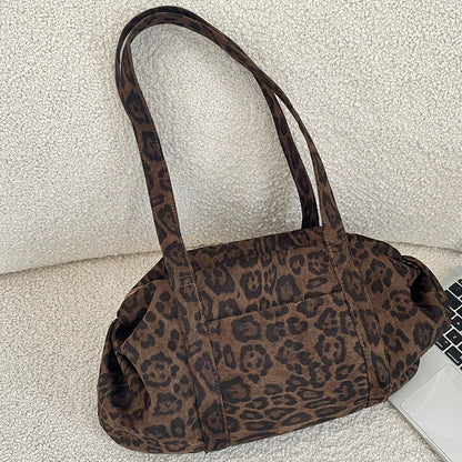 ✨NU 50% KORTING🐆 Relaxte Luipaardprint Grote Tote Bag | Streetwear Stijl, Past bij Elke Look!