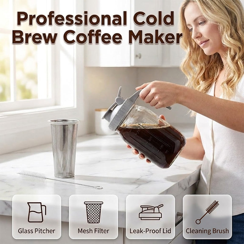 💥50% KORTING☕ Cold Brew Koffiezetapparaat | Café Kwaliteit Thuis
