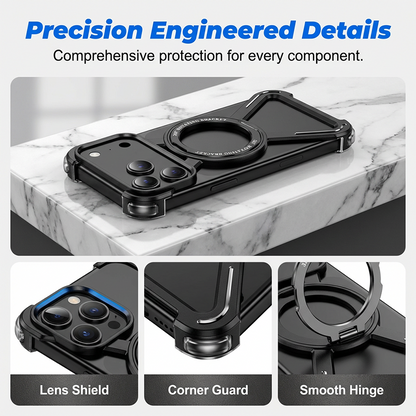💥50% KORTING📱 360° Magnetische Telefoonhoes Met Standaard | Militaire Valbescherming