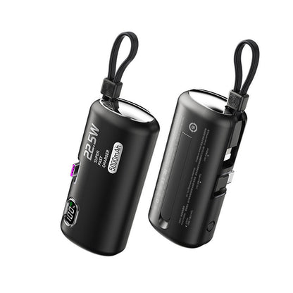 💥 50% KORTING 🔋 3-in-1 Powerbank met ingebouwde kabels, compact zakmodel