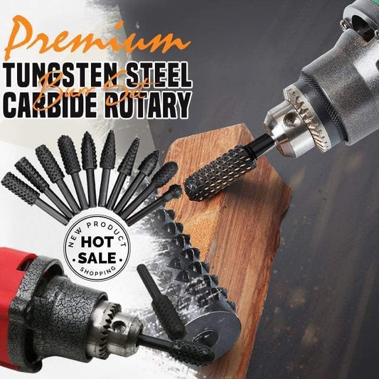 🔥 50% KORTING 🔧 Wolfraamcarbide Roterende Vijlen Set | 10x Sterker