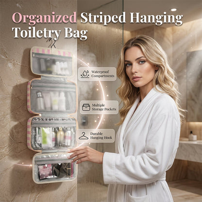 💥50% KORTING🧳 Hangende Toilettas | 4 Vakken Met Haak Voor Op Reis