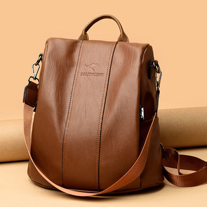 🎒 Stijlvolle PU Damesrugzak | Ruim, Elegant & Veilig (Anti-Diefstal Design)