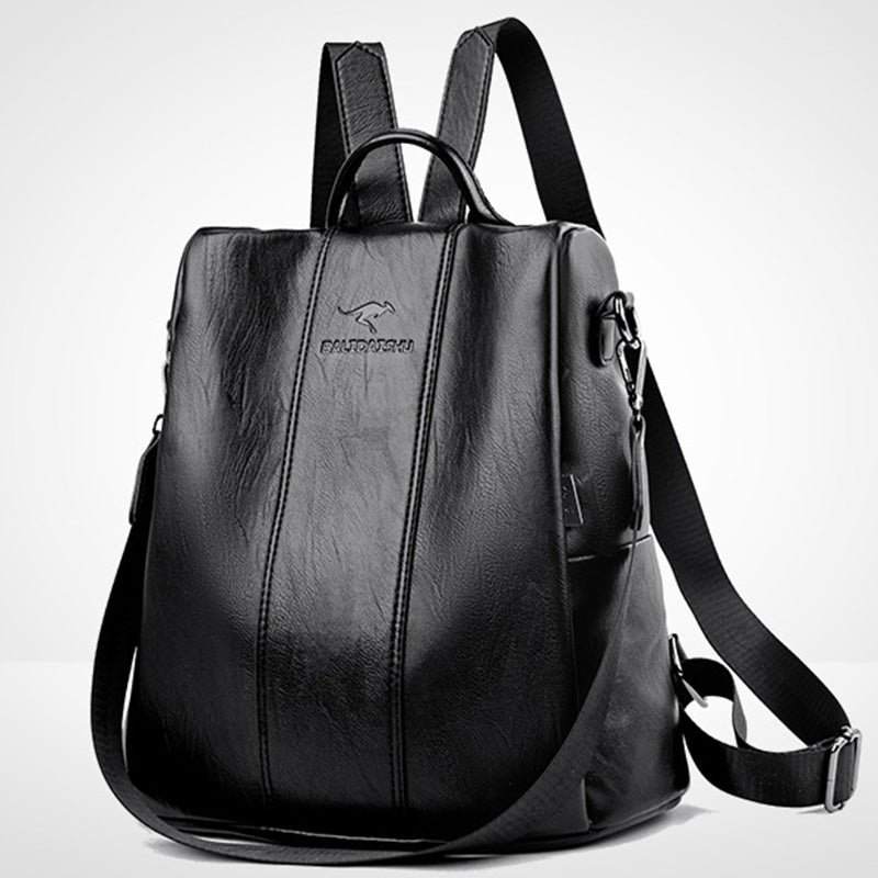 🎒 Stijlvolle PU Damesrugzak | Ruim, Elegant & Veilig (Anti-Diefstal Design)