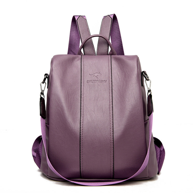 🎒 Stijlvolle PU Damesrugzak | Ruim, Elegant & Veilig (Anti-Diefstal Design)