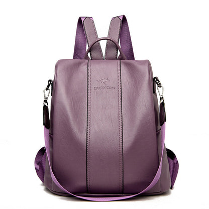 🎒 Stijlvolle PU Damesrugzak | Ruim, Elegant & Veilig (Anti-Diefstal Design)