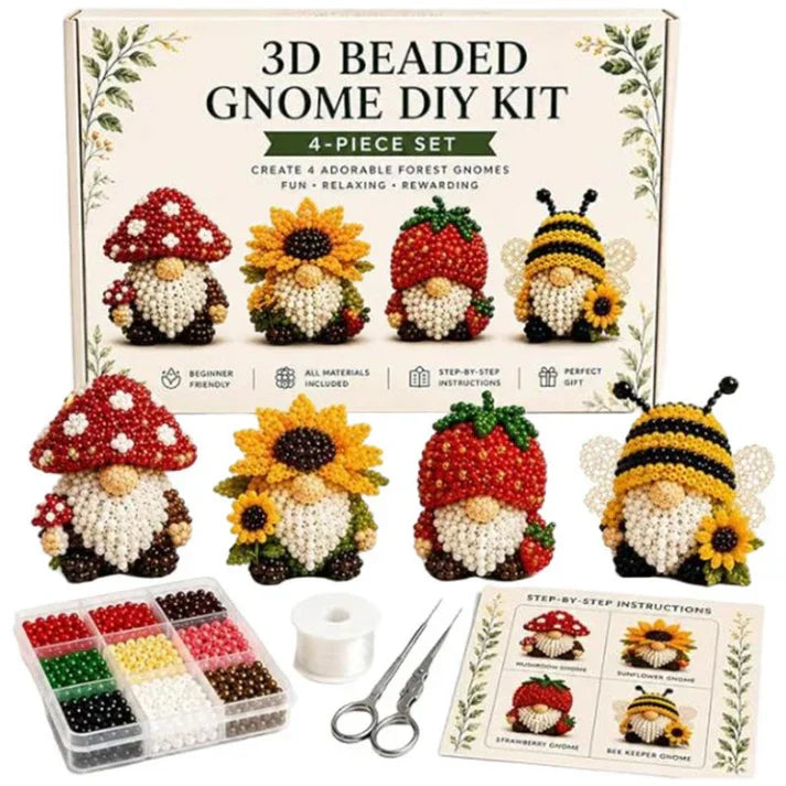 🏆Tijdelijke aanbieding: 50% KORTING🧵✨Kleine 3D-knutselpakket met dieren van kralen
