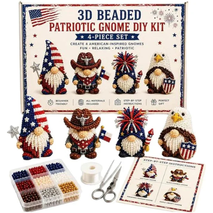 🏆Tijdelijke aanbieding: 50% KORTING🧵✨Kleine 3D-knutselpakket met dieren van kralen