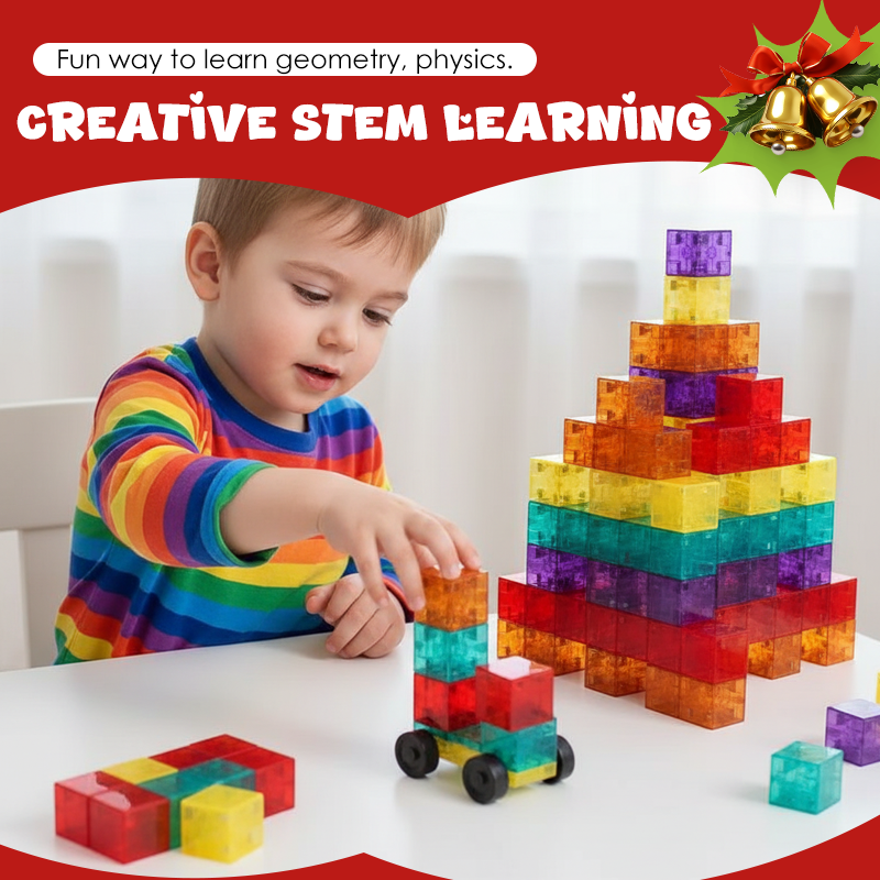 🎁🧲 【50% Korting】Magnetische Bouwblokken voor Kinderen | 6-Zijdige Magneten🏗️