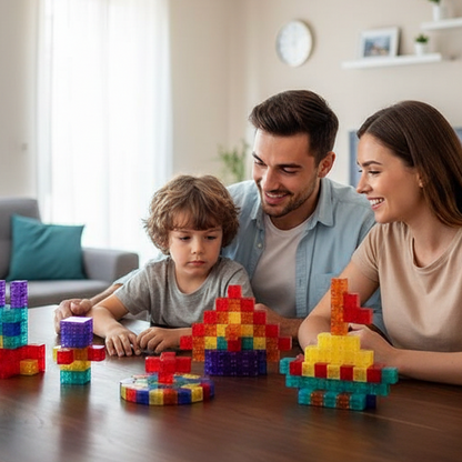 🎁🧲 【50% Korting】Magnetische Bouwblokken voor Kinderen | 6-Zijdige Magneten🏗️