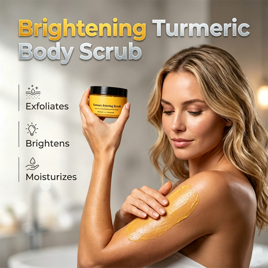 Exfoliërende lichaamsscrub met kurkuma