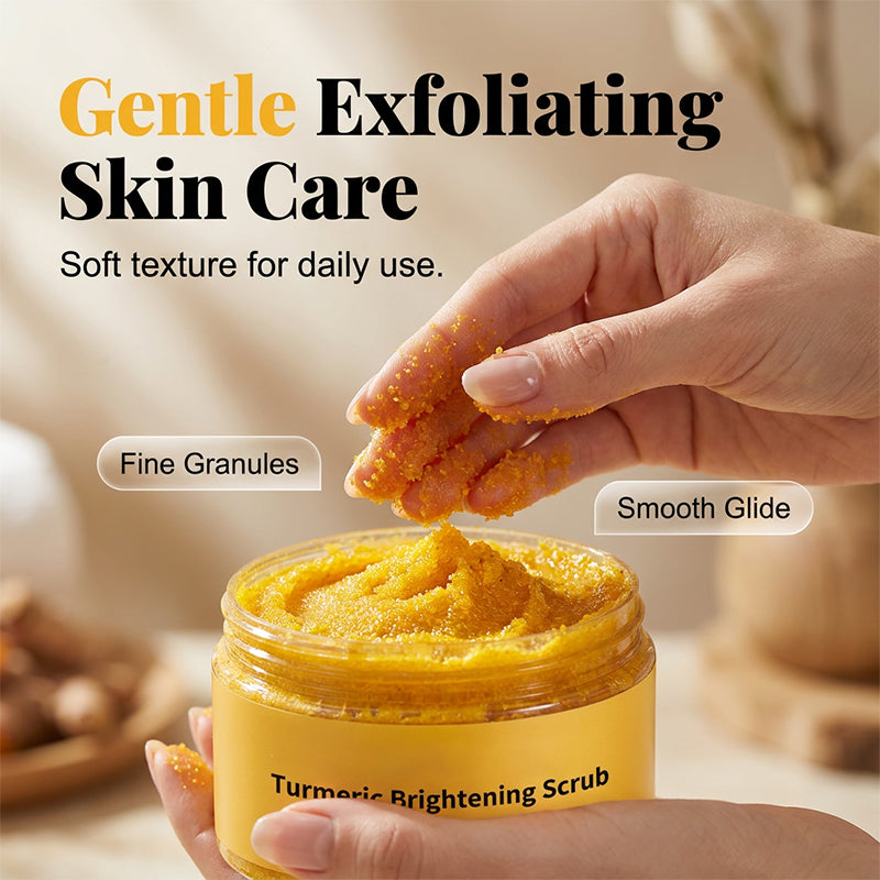 Exfoliërende lichaamsscrub met kurkuma