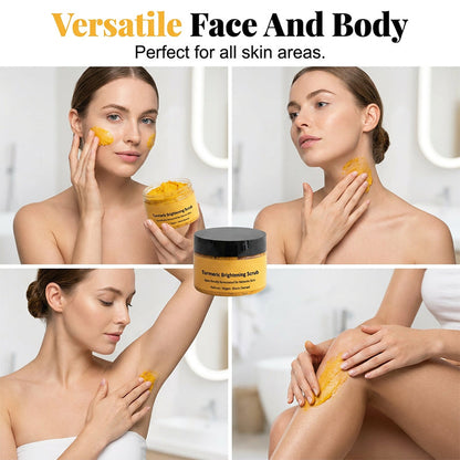 Exfoliërende lichaamsscrub met kurkuma