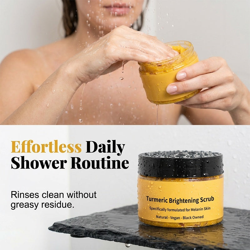 Exfoliërende lichaamsscrub met kurkuma