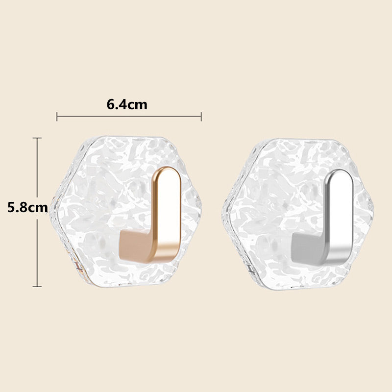 ✨【Aanbieding】 ✨🏠Zelfklevende L-Vorm Haken 5 stuks | Golfdesign | 3kg Draagkracht 🔩