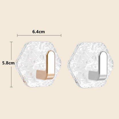 ✨【Aanbieding】 ✨🏠Zelfklevende L-Vorm Haken 5 stuks | Golfdesign | 3kg Draagkracht 🔩