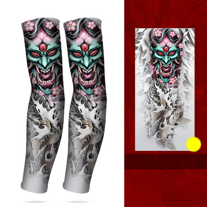 Manchette de Protection Solaire et Respirante Rafraîchissante à Effet Tatouage