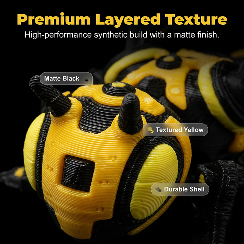 Futuristic Mecha Bee Ornament with Detachable Joint