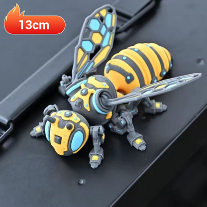 Futuristic Mecha Bee Ornament with Detachable Joint