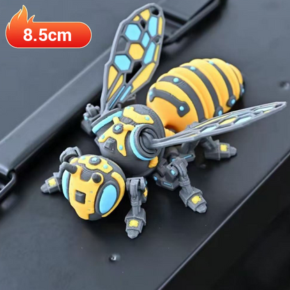 Futuristic Mecha Bee Ornament with Detachable Joint