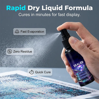 💎✨ Diamond art sealer – fixeert de kraaltjes, zorgt voor een glanzende afwerking, droogt snel en is duurzaam.